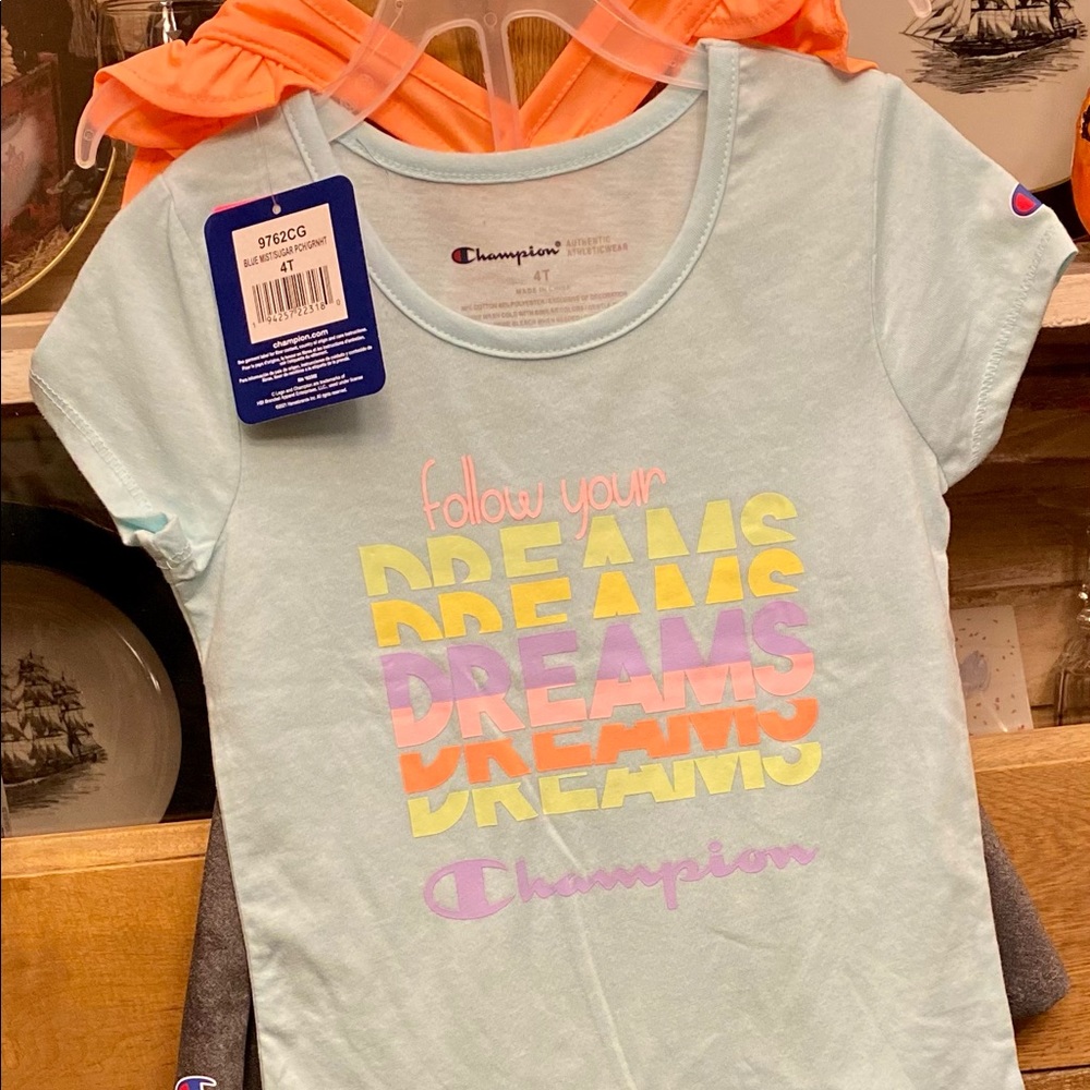NWT Girl’s Champion 3 piece set size 2T, 4T, & 5